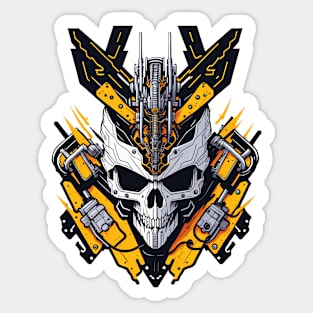 Mecha Skull S02 D65 Sticker